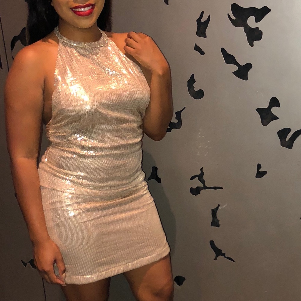 Gold Sequin Dress !